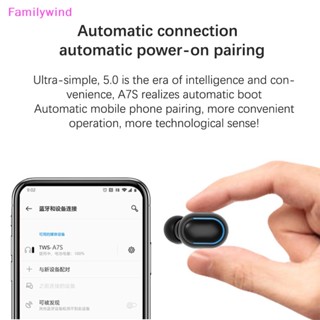 Familywind&gt; E7S E6S ชุดหูฟังบลูทูธไร้สาย ขนาดเล็ก สําหรับสมาร์ทโฟนทุกรุ่น 1 ชุด
