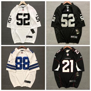 เสื้อกีฬารักบี้ แขนสั้น ปักลาย Nfl American Football Jersey พลัสไซซ์ สไตล์ยุโรป อเมริกันสตรีท