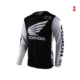 เสื้อกีฬาแขนยาว ลายทีมแข่งรถจักรยานยนต์ Honda Jersey 2023 สําหรับผู้ชาย