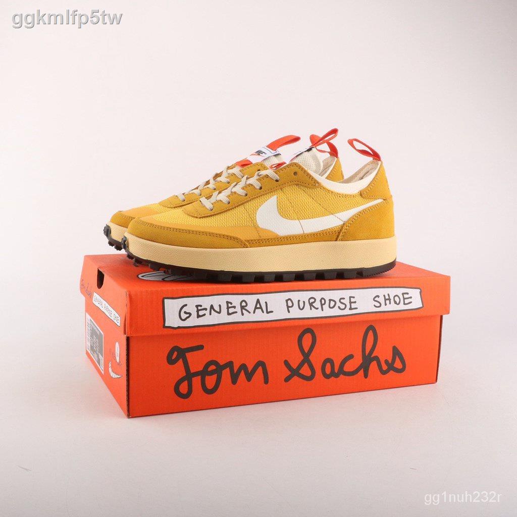 🔹ขายด่ว☀️100% original Tom Sachs x Nike craft beige สีเทาสีดำสีขาวสีเหลืองผู้ชายรองเท้าผู้หญิงรองเท้าผ้าใบขนาด: 36-46 D