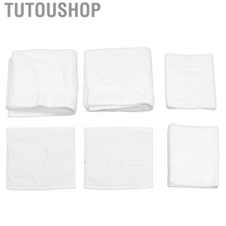 Tutoushop 6PCS Bathroom Towels Soft Cotton Large Absorbent Bath Towel Set For Household US