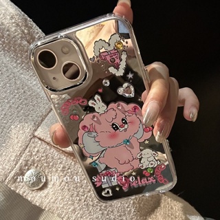 เคสป้องกันโทรศัพท์มือถือกระจก กันกระแทก ลายสุนัข สําหรับ Apple Iphone 11 14promax 13 12 14pro 13pro 14