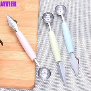 Javier เครื่องมือช้อนไอศกรีมคุกกี้แป้งผลไม้สไตล์นอร์ดิก 2 In1 หลากสี