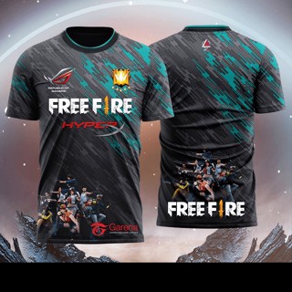 เสื้อเกม B38-B41 เกม FREE FIRE เสื้อเกมสีสดชัด ขายร้อน