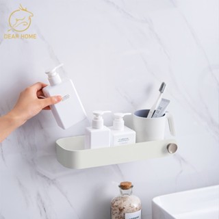 ชั้นวางของในห้องน้ำ Dear Home ชั้นวางของติดผนัง ที่วางของเข้ามุมสามเเหลียมติดผนังไม่ต้องเจาะ ชั้นวางของในห้องน้ำ