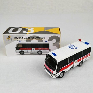 Tiny Hong Kong Toyota Coaster Minibus Hong Kong Police (EUKW) Diecast Car Model 000445