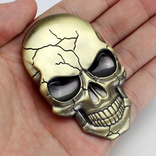 Universal Modified Demon Metal Skull Car Body Sticker Ghost Head Metal Car Sticker Motorcycle Bumper Stickers Scratch Stickers oxU3