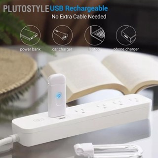  PLUTOSTYLE คลิปบนไฟอ่านหนังสือ USB แบบชาร์จแสงอบอุ่นป้องกันดวงตาโคมไฟอ่านหนังสือแบบยืดหยุ่นขนาดเล็ก