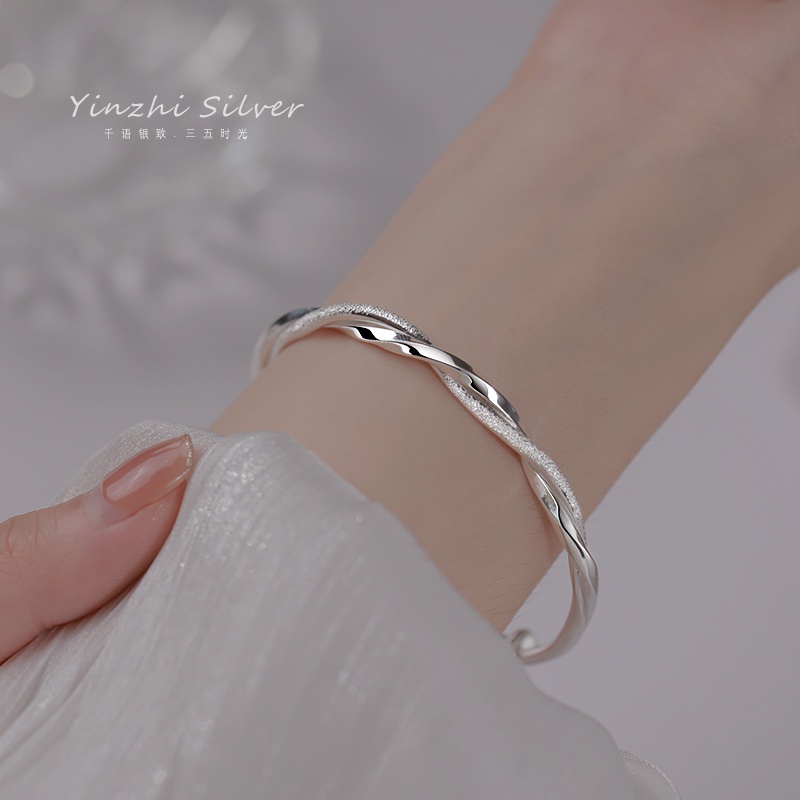 สร้อยข้อมือเงิน เกรด 925 ระดับไฮเอนด์ สไตล์เกาหลี เหมาะกับของขวัญวันเกิด สําหรับผู้หญิง