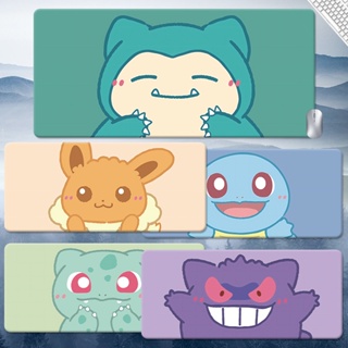 Pokemon Mouse Pad Snorlax Custom Eevee Computer Pad Psyduck Keyboard Pad Bulbasaur anime Charmander animation Squirtle Game Pikachu Table Pad Ditto Pokémon Rubber cushion