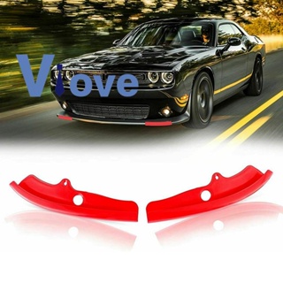 ฝาครอบสปอยเลอร์ กันชน แบบเปลี่ยน สําหรับ Dodge Challenger R/T Scat Pack 1 ชุด 68327082อ่า 68327083Aa ด้านหน้า สีแดง