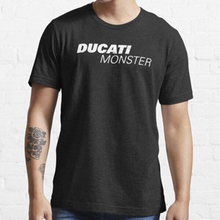 QGเสื้อยืดโลโก้ Monster Ducati 90S สำหรับ ghezzi BMW buell Hyosung of Ducati bakker