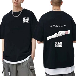 เสื้อยืดแขนสั้น ผ้าฝ้าย พิมพ์ลายอนิเมะ Slam Dunk Sakuragi Hanamichi Kaede Rukawa ขนาดใหญ่ สไตล์ญี่ปุ่น สําหรับผู้ชาย และผู้หญิง 2023