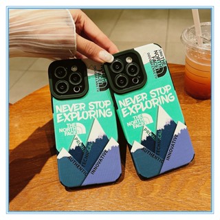 เคสโทรศัพท์มือถือหนัง ลาย Snow Peak North สําหรับ iPhone 11 12 13 14 Pro Max 14 Pro Max 13 12 Pro Max X XR Xs Max 7 8 Plus 14 Plus