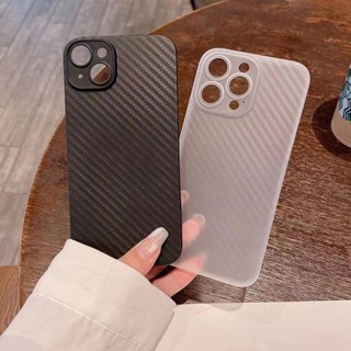 เคสโทรศัพท์มือถือ คาร์บอนไฟเบอร์ แบบบางพิเศษ สําหรับ iPhone 14 13 12 11 Pro MAX Plus Mini X XS MAX XR 7 8 Plus SE 2022 2020