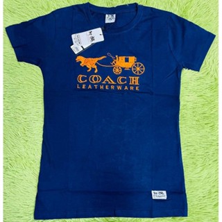 【Ready Stock】▽◇❀Coach  Ladis T shirt mall pull out ,Premium Quality  Overrun T shirt (6color)Emborde_02