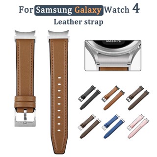 สายนาฬิกาข้อมือ หนังวัวแท้ คุณภาพสูง สไตล์เรโทร สําหรับ Samsung Galaxy Watch 4 44 40 มม. Watch 4 Classic 42 46 มม.