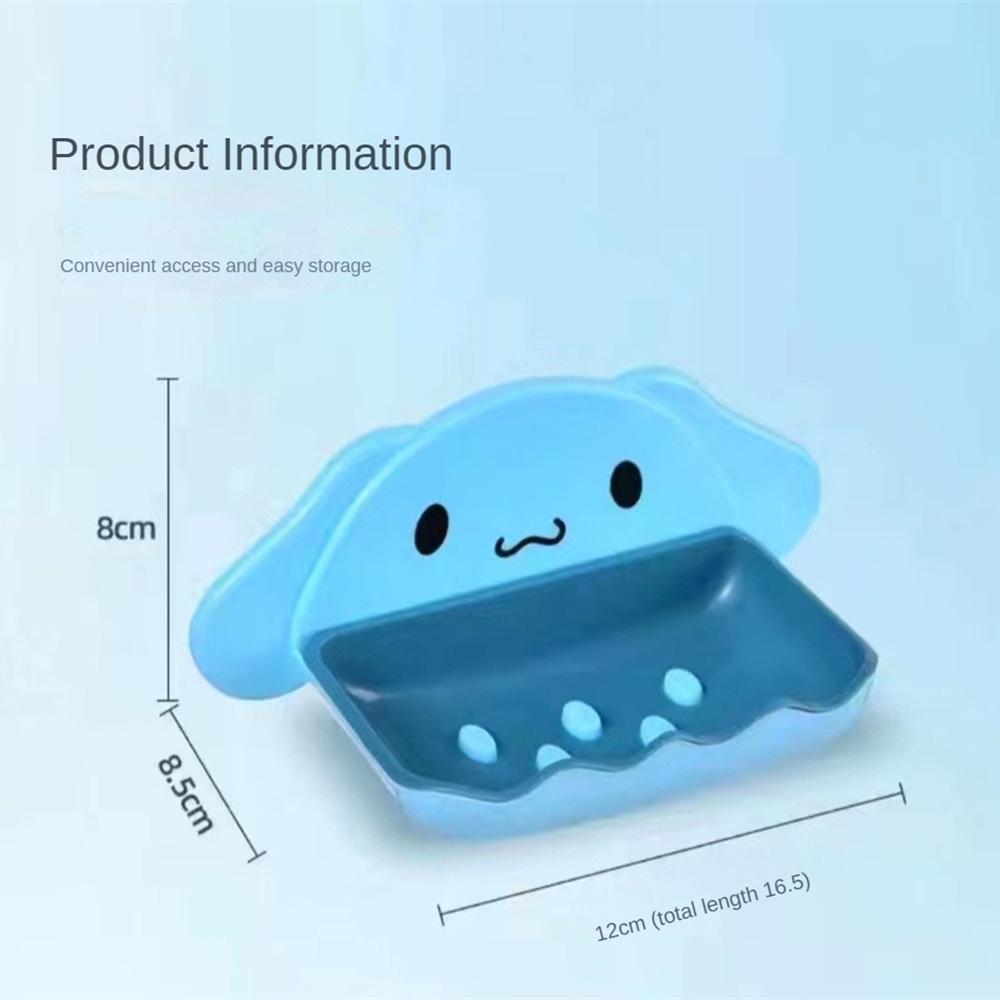 ღ ที่วางสบู่ในห้องอาบน้ำรูปสุนัขสุดน่ารัก พร้อมภาชนะสำหรับเก็บฟองน้ำ จาน ถาด อุปกรณ์ตกแต่งห้องน้ำ - รูปที่ 5