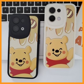 สำหรับ OPPO Reno 8 8z 8T 7z 6 5 5z 4 A57 A77 5G รวมการ์ตูนวินนี่เดอะพูห์กันกระแทกกล้องป้องกันเคสโทรศัพท์