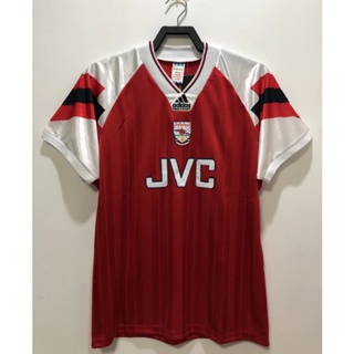 เสื้อกีฬาแขนสั้น ลายทีมชาติฟุตบอล Arsenal 92 94 AAA แห้งเร็ว สไตล์เรโทร สําหรับผู้ชาย ไซซ์ S - XXL