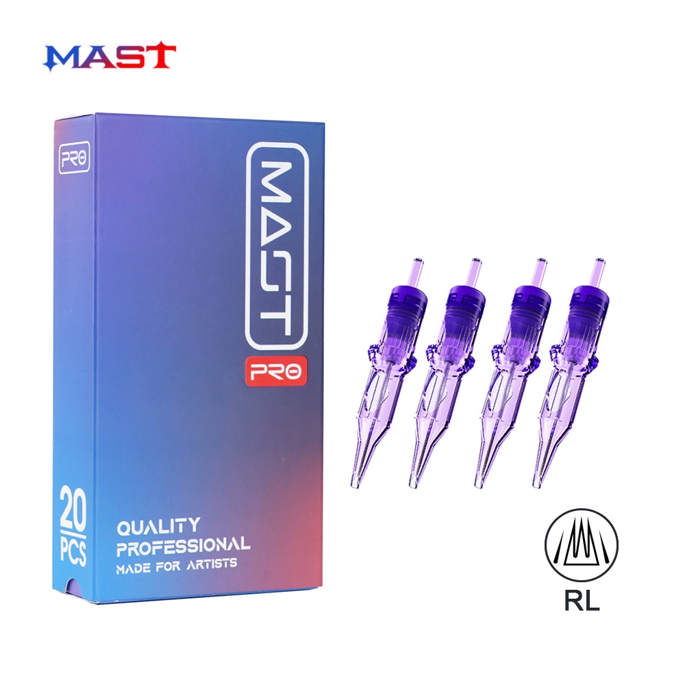 เข็มสักถาวร PRO RL ปากกาโรตารี่ ทรงกลม สําหรับแต่งหน้า 20 ชิ้น