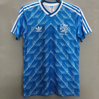 เสื้อกีฬาแขนสั้น ลายทีมชาติฟุตบอล Holland Home &amp; Away 1988 ไซส์ S-XXL ชุดเหย้า สําหรับผู้ชาย