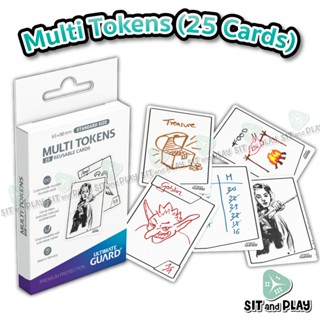 Ultimate Guard - Multi Tokens การ์ดเปล่าสำหรับวาดเอง (ลบเขียนใหม่ได้)