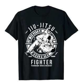 เสื้อยืดลําลอง พิมพ์ลายศิลปะการต่อสู้ Jiu Jitsu BJJ MMA Jujitsu แฟชั่นสําหรับผู้ชาย