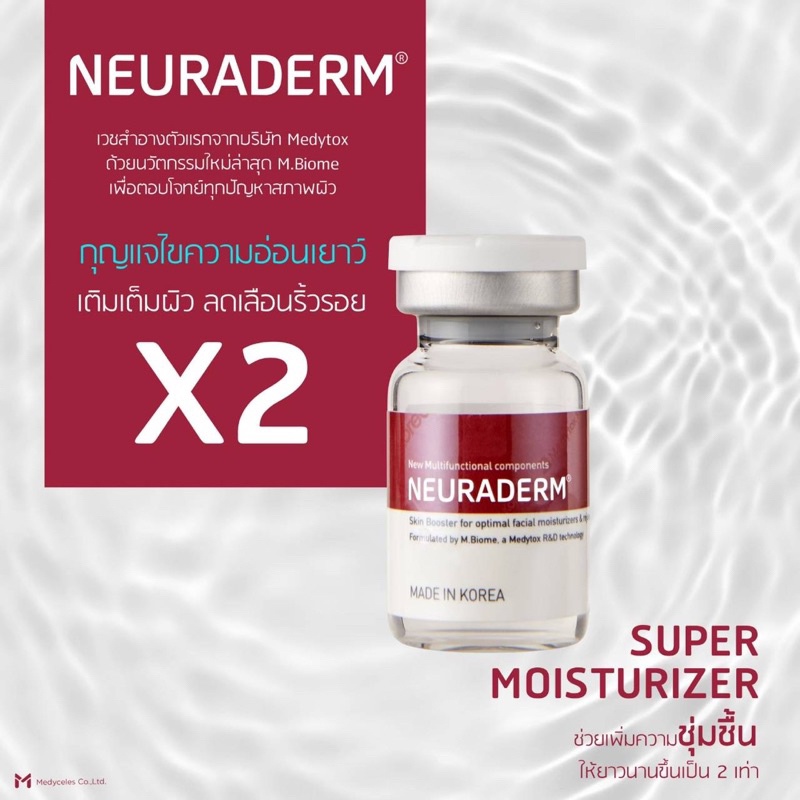 Neuraderm Serum 1 ขวด หน้าใส ชุ่มชื่น ลดฝ้า อย.ไทย
