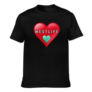 GILDAN เสื้อยืด ผ้าฝ้าย พิมพ์ลาย Westlife Love Love คุณภาพดี