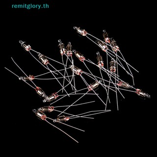 Remitglory หลอดไฟนีออน 5 มม. 5X13 มม. 220v สีแดง 20 ชิ้น TH