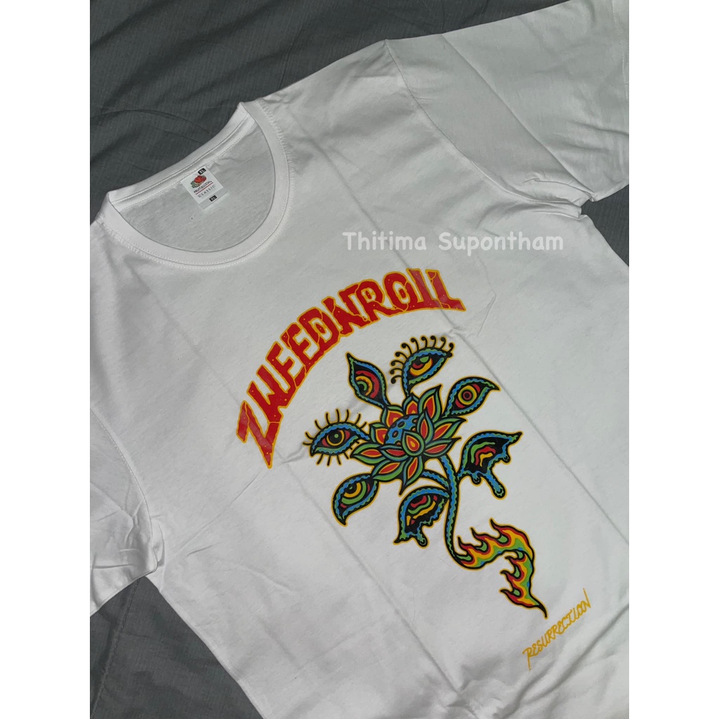 พร้อมส่ง Zweed n' roll มือหนึ่ง   การเปิดตัวผลิตภัณฑ์ใหม่ T-shirt