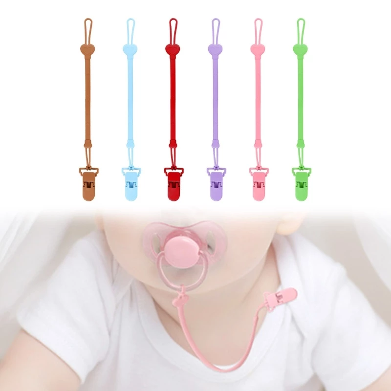 Baby Soother Anti-drop Chain Silicone Pacifier Strap Lost Prevent Teether Chain