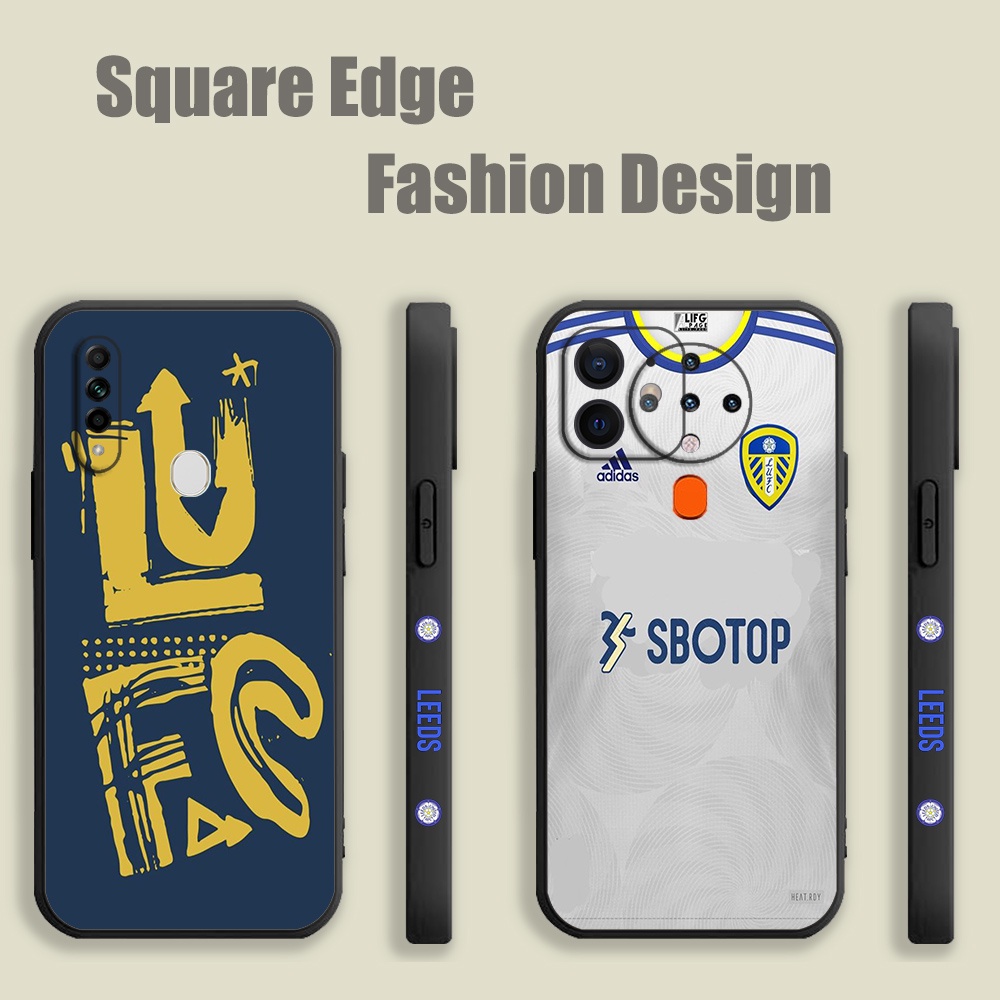 ปลอกสําหรับ OPPO A76 F19 F19S A95 A96 A77 ค้นหา X5 Pro Leeds United FC ฟุตบอล Jersey EEW09 เคสโทรศัพ