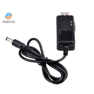 Pcbfun สายเคเบิ้ลแปลงแรงดันไฟฟ้า Usb Boost Dc 5v To 9v 12v 1a สีแดง สีฟ้า