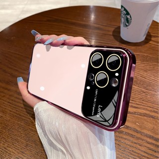 เคสโทรศัพท์มือถือ PC ใส ผิวด้าน กันกระแทก ป้องกันเลนส์กล้อง หรูหรา สําหรับ iPhone 12 13 Pro MAX 14 Pro MAX 13