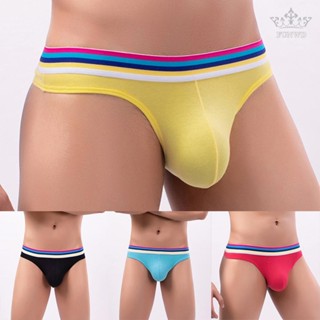 【FUNWD】Mens Briefs Panties See-through Thongs Underpants Underwear Casual Comfy