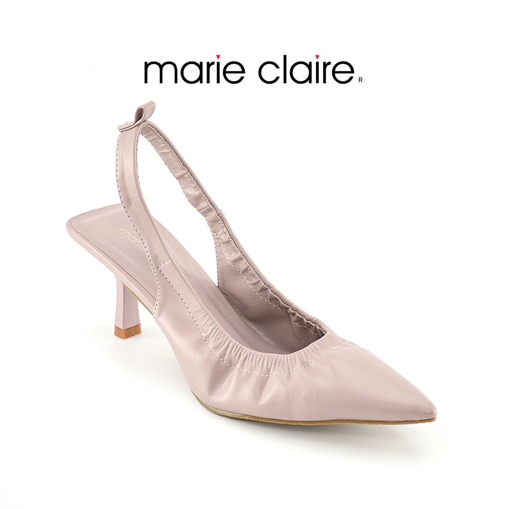 Bata บาจา Marie Claire รองเท้าส้นสูงแบบรัดส้น  สูง 2 นิ้ว สำหรับผู้หญิง รุ่น GWENNET สีม่วงอ่อน 7705351 สีเบจ 7703351