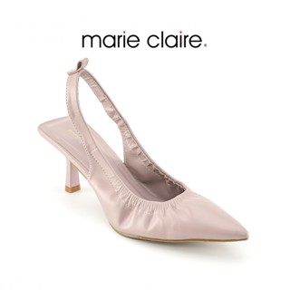 Bata บาจา Marie Claire รองเท้าส้นสูงแบบรัดส้น  สูง 2 นิ้ว สำหรับผู้หญิง รุ่น GWENNET สีม่วงอ่อน 7705351 สีเบจ 7703351