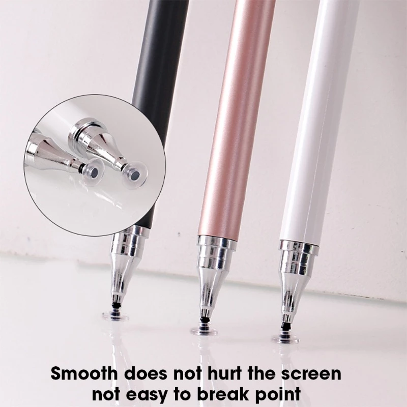 ปากกาสไตลัสแบบ Dual-Tip แบบแม่นยํา 2-in-1 สําหรับสมาร์ทโฟนและแท็บเล็ต, หน้าจอสัมผัสแบบ Capacitive สากล, พลาสติกทนทานสําหรับการวาดภาพและเขียน, อุปกรณ์เสริม 3C thumbnail 10