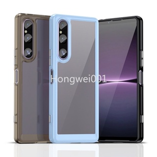 เคสโทรศัพท์มือถือซิลิโคน TPU ใส กันกระแทก หรูหรา สําหรับ Sony Xperia 1 V 10 V