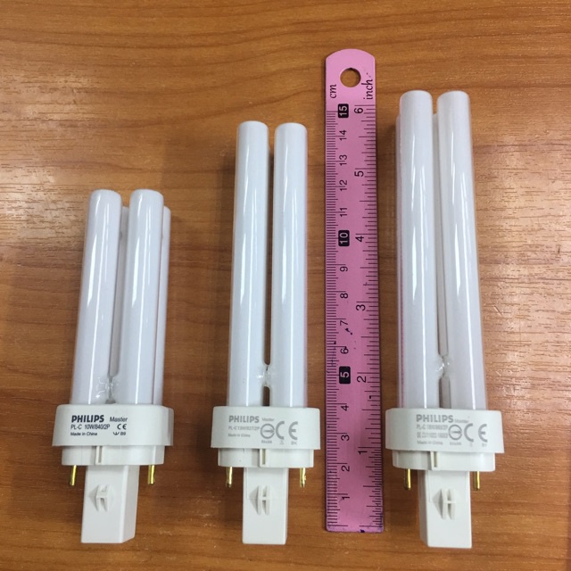 สว่างสุดๆ หลอดPLCประหยัดไฟชนิดขั้วเสียบ 2 ขา ฟิลิปส์ 10W 13W 18W26W มี3แสง แสงเดย์ไลท์865แสงคูลไวท์8