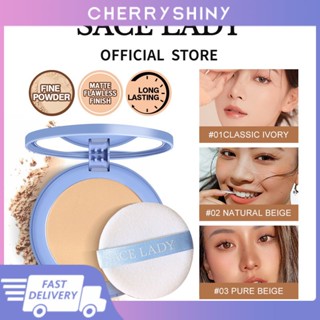 Sace Lady Oil-control Compact Powder ขนาดกะทัดรัดแป้งฝุ่นเนื้อแมตต์กันน้ำเมคอัพควบคุมความมันไร้ที่ติ