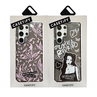 CASETIFY เคสโทรศัพท์มือถือ TPU นิ่ม กันกระแทก ลายผีเสื้อ แต่งกลิตเตอร์ สร้างสรรค์ พร้อมกล่องบรรจุ สําหรับ Samsung Galaxy S23 Ultra Plus S22 Ultra