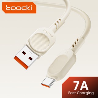 Toocki สายชาร์จ USB Type C 7A PD100W 60W Type C เป็น Type C 2.4A USB-L