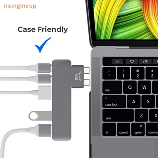 [risingmeup] อะแดปเตอร์เชื่อมต่อขยาย Type-C ตัวเมีย เป็นตัวผู้ แบบคู่ Thunderbolt 3