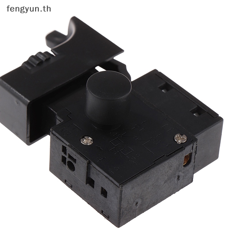 Fengyun FA2-6/1BEK สวิตช์ปุ่มทริกเกอร์สว่านไฟฟ้า 6a 250v สีดํา