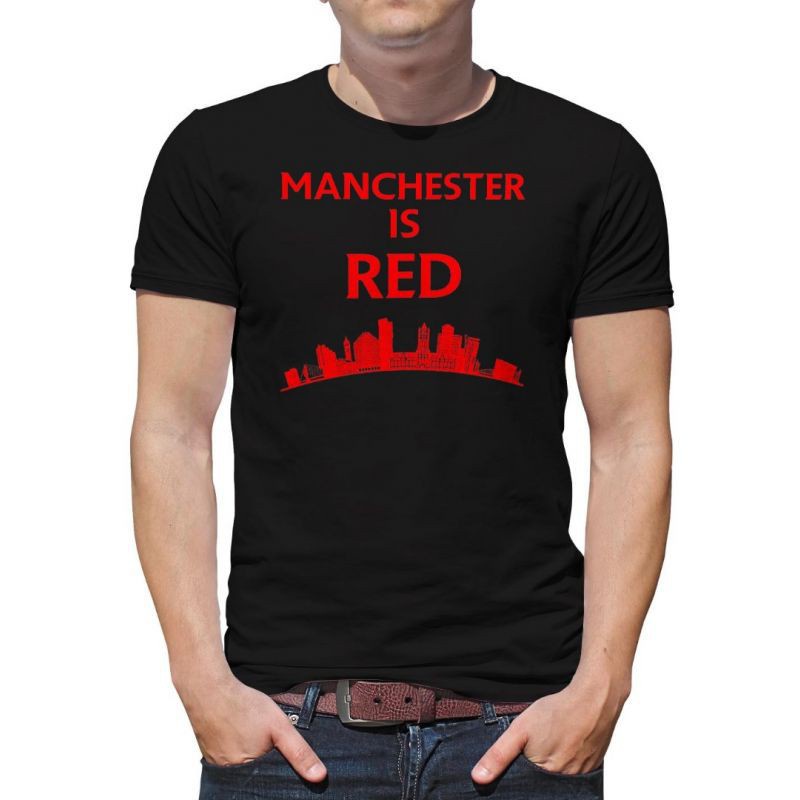 ขายดี เสื้อยืด ลาย Manchester is red United Diy สําหรับผู้ชาย 604633