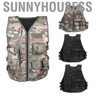 Sunnyhousess Outdoor CS Game Child Vest  Children Kids Waistcoat  Camouflage Vest for Outdoors Games