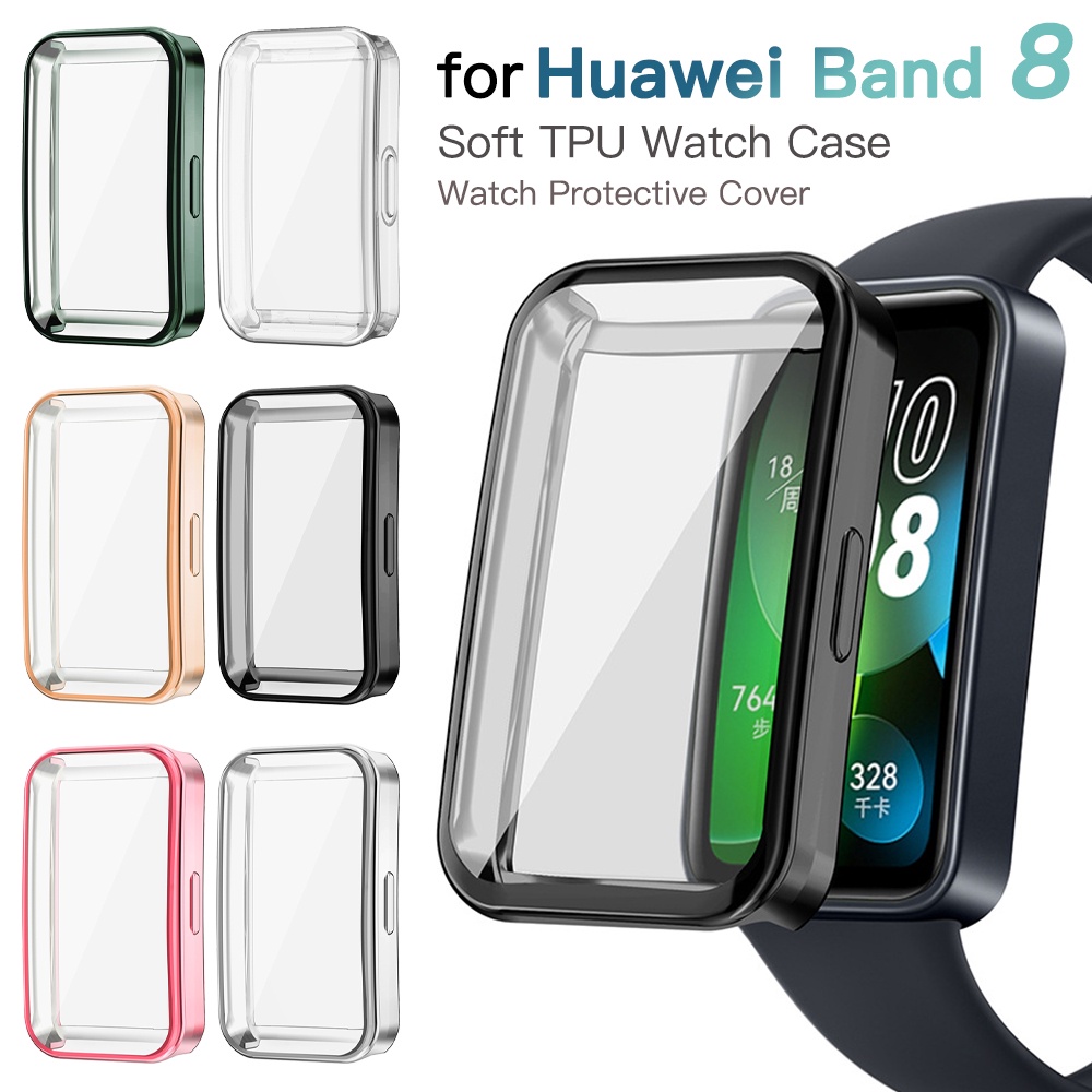 เคสป้องกันหน้าจอสําหรับ For Huawei band 10 / band 8 / band 9 Full Coverage กันชน Soft TPU เคสป้องกันสําหรับ for Huawei band 10/9/8 อุปกรณ์เสริม